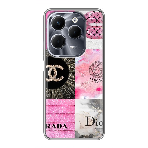 Чехол (Dior, Prada, YSL, Chanel) для Infinix Hot 40 Play – Модница