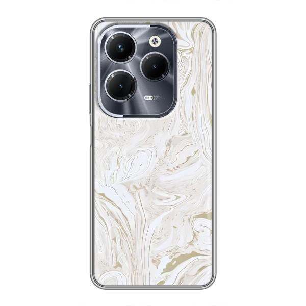 Мраморный чехол на Infinix Hot 40 Pro (VPrint) – Белый мрамор