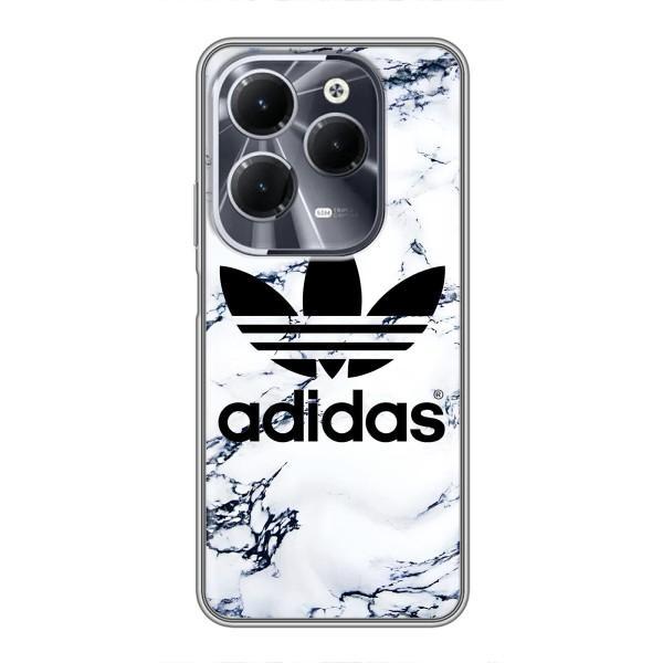 Чехлы Адидас для Infinix Hot 40 (AlphaPrint) – Адидас на мраморе