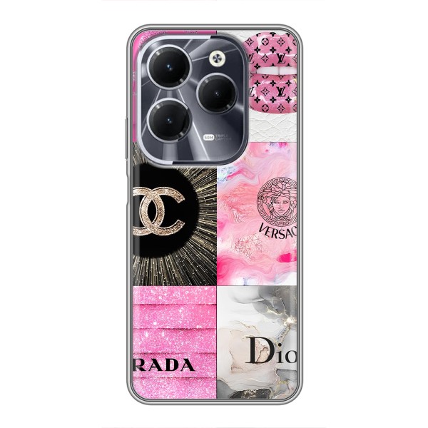 Чохол (Dior, Prada, YSL, Chanel) для Infinix Hot 40 – Модніца