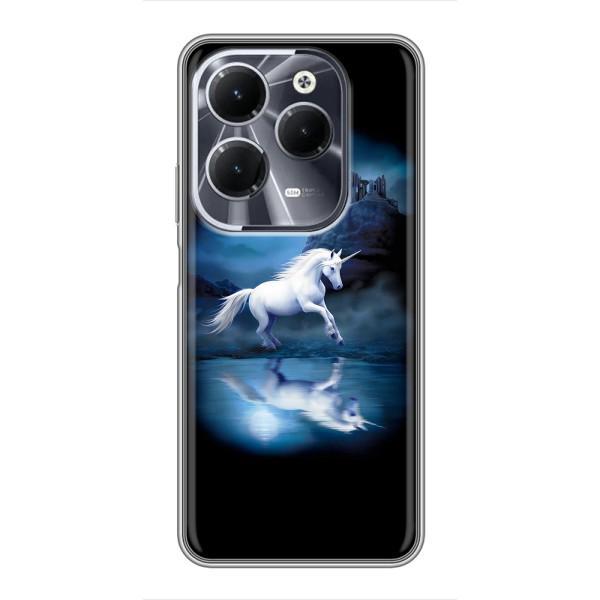 Чехол для Инфиникс ХОТ 40 - (Единорожки - Новинки) (AlphaPrint) – Единорог