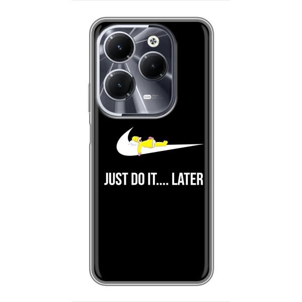 Чехол с логотипом Найк на Infinix Hot 40 – Nike just do it