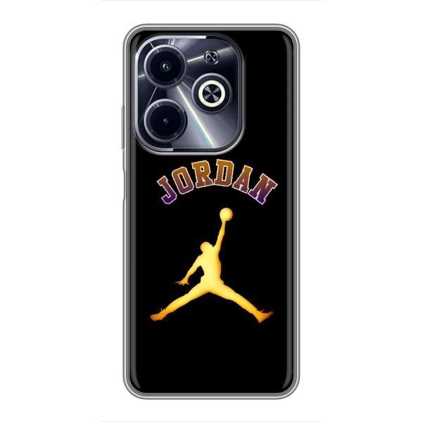 Чехлы для Infinix Hot 40i - с картинкой JORDAN (AlphaPrint) – Jordan Gold