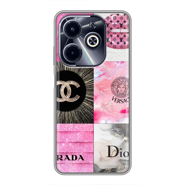 Чохол (Dior, Prada, YSL, Chanel) для Infinix Hot 40i – Модніца