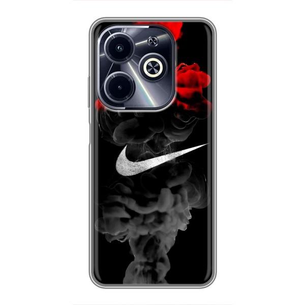 Чохол з логтипом Найк на Infinix Hot 40i – Найк на чорному