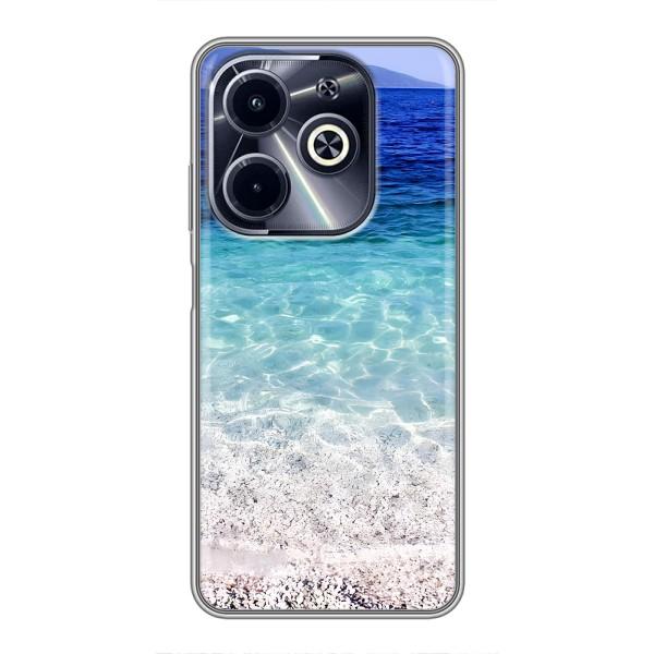 Силиконовый чехол с КАРТИНКАМИ лето для Infinix Hot 40i (AlphaPrint) – Море