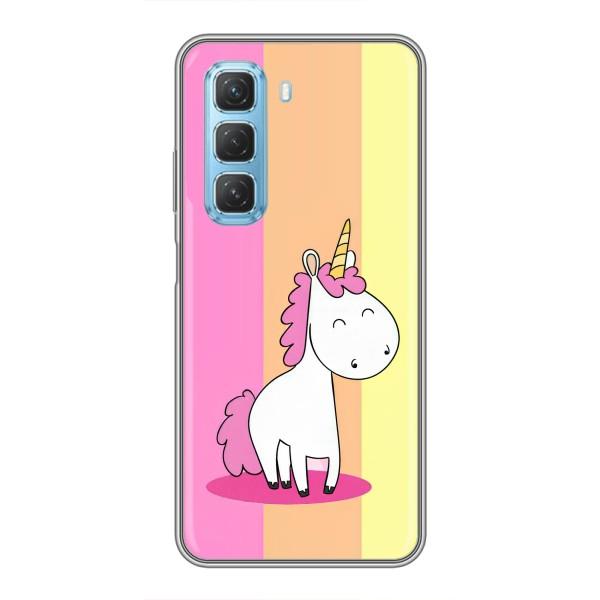 Чехол Unicorn на Infinix Hot 50 5G – Радужный Единорог