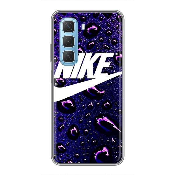 Чехол с логотипом Найк на Infinix Hot 50 5G – Найк на фиолетовом
