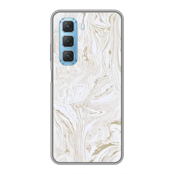Мраморный чехол на Infinix Hot 50 5G (VPrint) – Белый мрамор