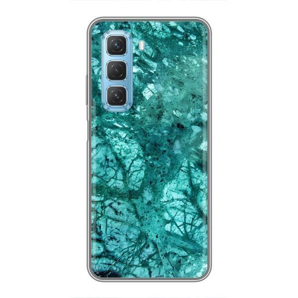 Мраморный чехол на Infinix Hot 50 5G (VPrint) – Зеленый мрамор