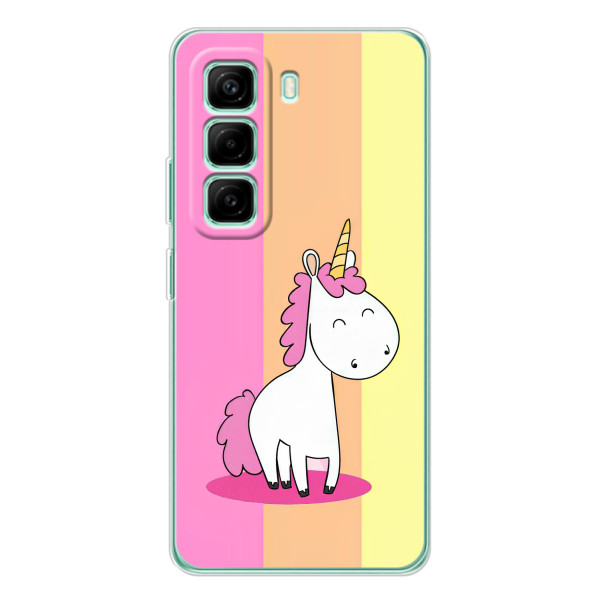 Чехол Unicorn на Infinix Hot 50 Pro Plus – Радужный Единорог