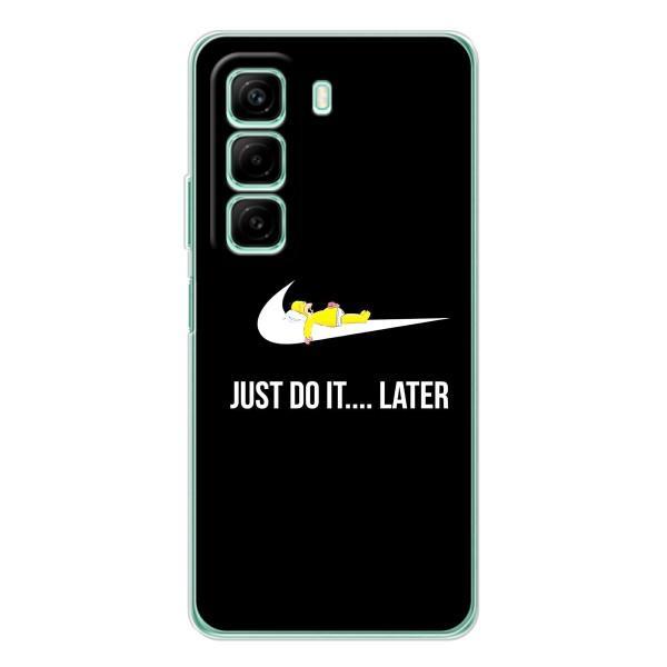 Чехол с логотипом Найк на Infinix Hot 50 – Nike just do it