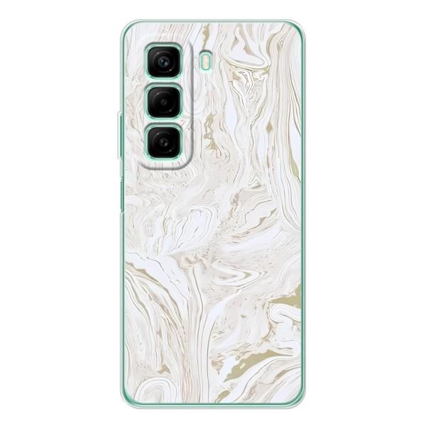 Мраморний чехол на Infinix Hot 50 (VPrint) – Білий мрамор