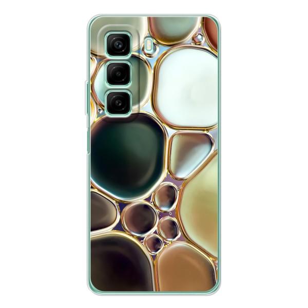 Мраморний чехол на Infinix Hot 50 (VPrint) – Радужний Мрамор