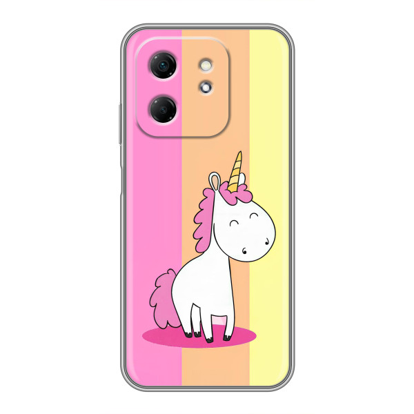 Чехол Unicorn на Infinix Hot 50i – Радужный Единорог