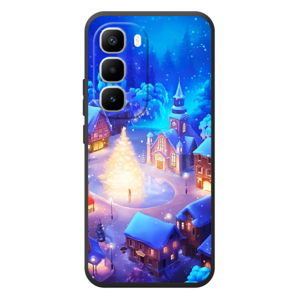 Рождественские Чехлы для Infinix Hot 60 Pro Plus (VPrint) – Рождественский город