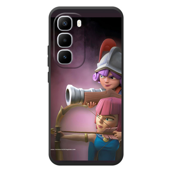 Чехол з героями Клеш Рояль для Infinix Hot 60 Pro Plus – Три мушкетёра