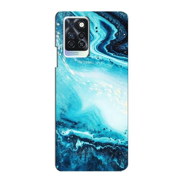 Мраморний чехол на Infinix Note 10 Pro (VPrint) – Блакитний мрамор