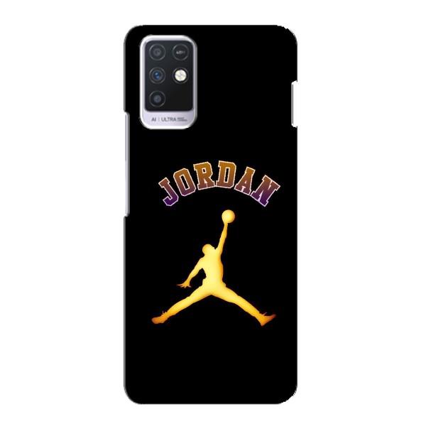 Чохли для Infinix Note 10 - з картинкою JORDAN (AlphaPrint) – Jordan Gold