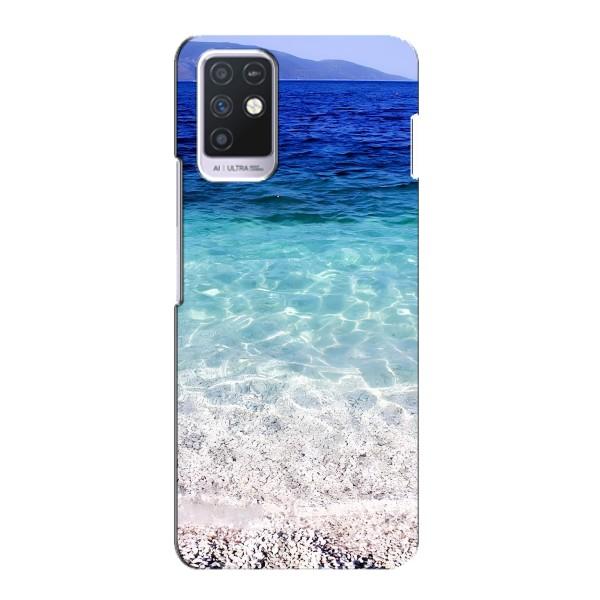 Силиконовый чехол с КАРТИНКАМИ лето для Infinix Note 10 (AlphaPrint) – Море