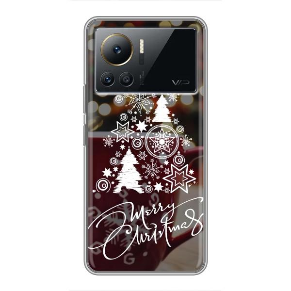 Рождественские Чехлы для Infinix Note 12 Pro (4G) (VPrint) – Елочка узорная