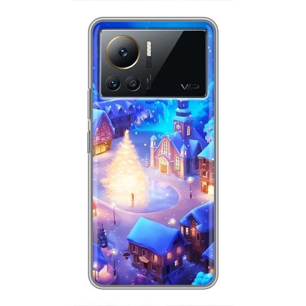 Рождественские Чехлы для Infinix Note 12 Pro (4G) (VPrint) – Рождественский город