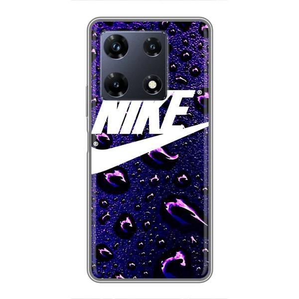 Чохол з логтипом Найк на Infinix Note 30 Pro – Найк на фіолетовому