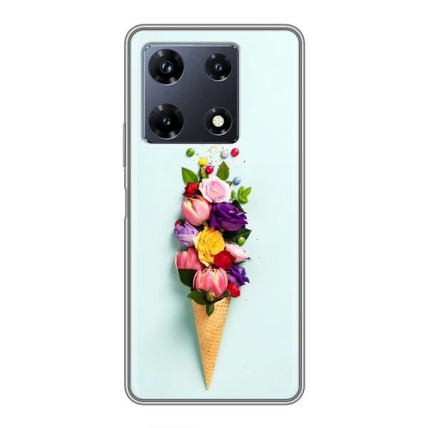 Чохли з тематикою "КВІТИ" на Infinix Note 30 Pro – Квітка-морозиво