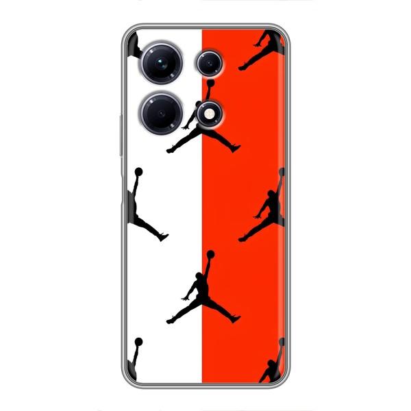 Чехлы для Infinix Note 30 - с картинкой JORDAN (AlphaPrint) – Лого Джордан