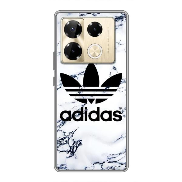 Чехлы Адидас для Infinix Note 40 Pro (AlphaPrint) – Адидас на мраморе