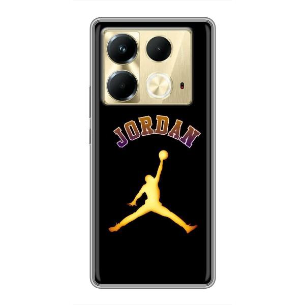 Чехлы для Infinix Note 40 - с картинкой JORDAN (AlphaPrint) – Jordan Gold