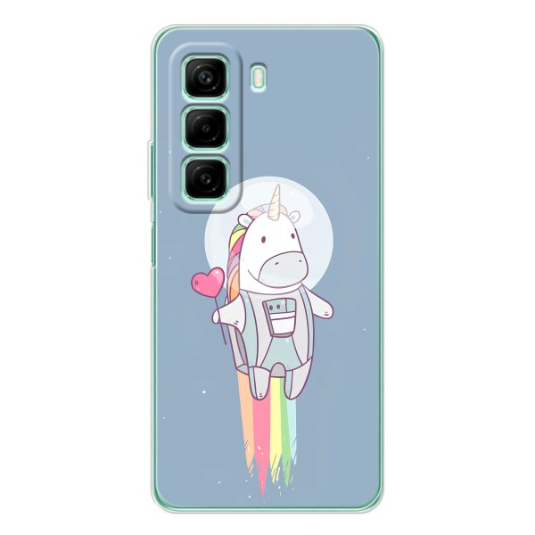 Чехол Unicorn на Infinix Note 50 Pro Plus – Единорог космонавт