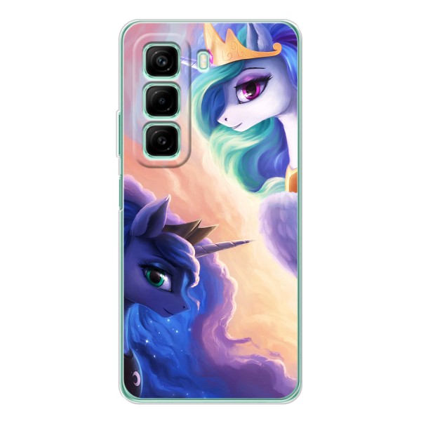 Чехол Unicorn на Infinix Note 50 Pro Plus – Единорожки на тучках