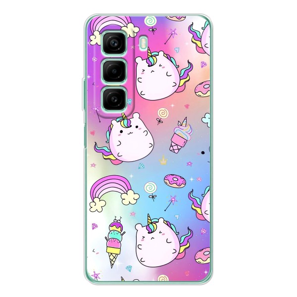 Чехол Unicorn на Infinix Note 50 Pro Plus – Радуга и Единорог