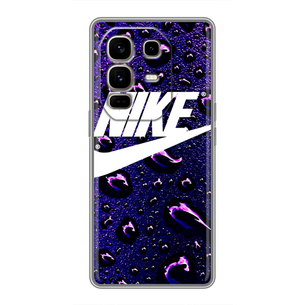 Чохол з логтипом Найк на Infinix Note 50 Pro Plus – Найк на фіолетовому