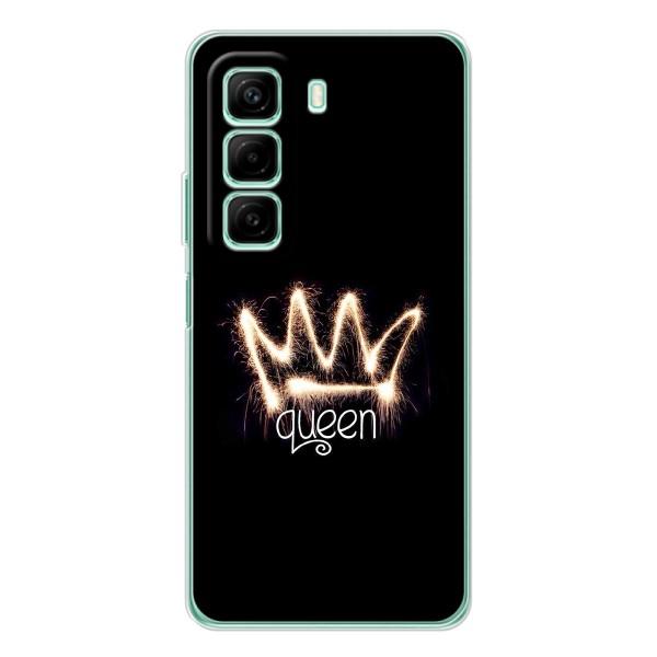 Чехол (Корона на чёрном фоне) для Ноут 50 Про – Корона