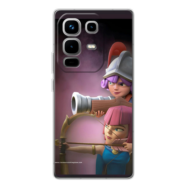 Чохол з героями Клеш Рояль для Infinix Note 50 Pro – Три мушкетери