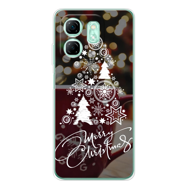 Рождественские Чехлы для Infinix Smart 10 HD (VPrint) – Елочка узорная