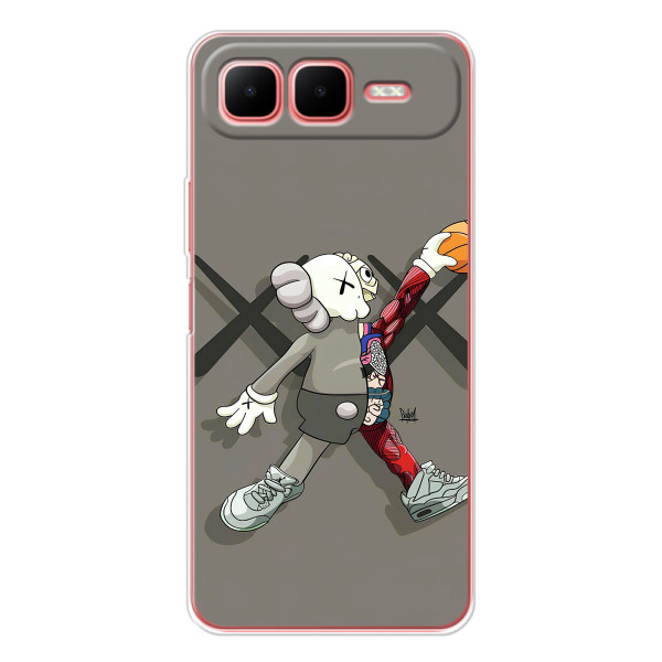 Чехлы для Infinix Smart 10 Plus - Bearbrick Louis Vuitton (PREMIUMPrint) – Беарбрик Джордан