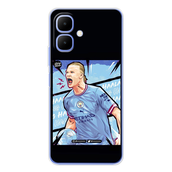 Чехлы с футболистом Ерлинг Холанд для Infinix Smart 10 (AlphaPrint) – гол Эрлинг Холланд