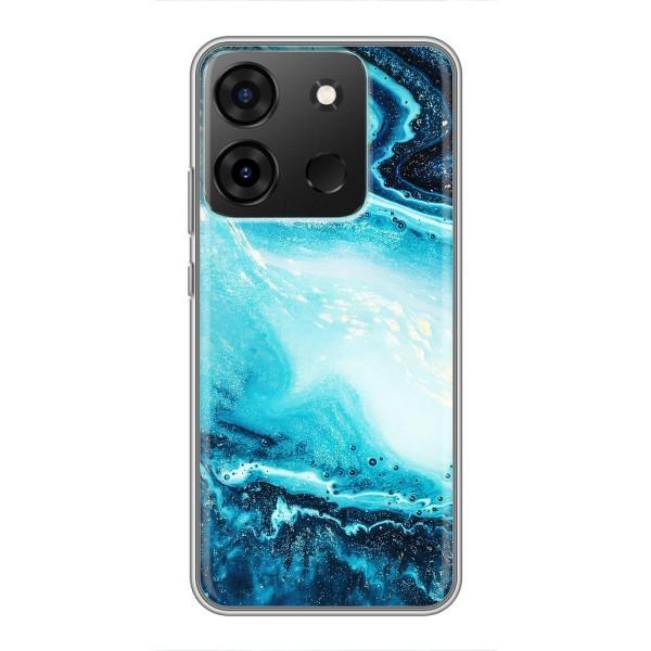 Мраморний чехол на Infinix Smart 7 (VPrint) – Блакитний мрамор