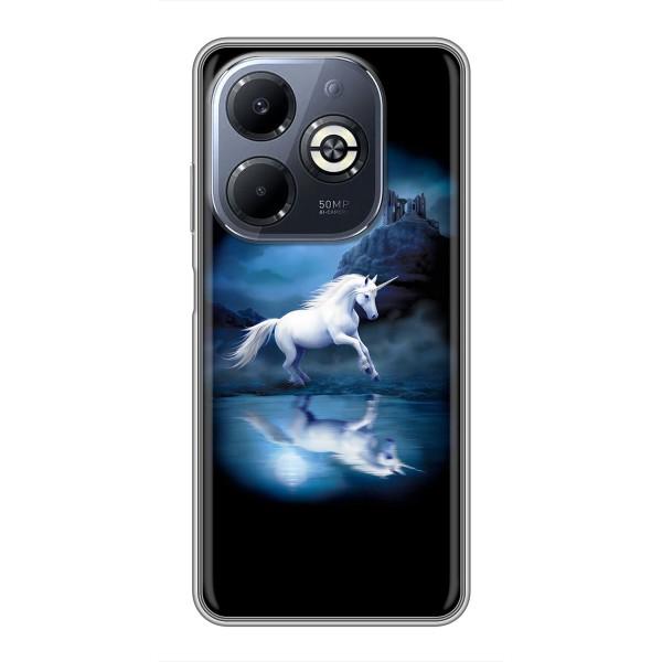 Чехол для Инфиникс Смарт 8 Плюс - (Единорожки - Новинки) (AlphaPrint) – Единорог