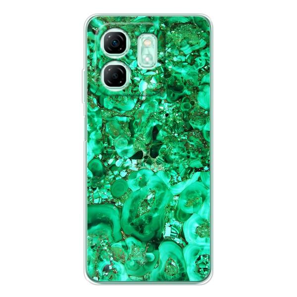 Мраморний чехол на Infinix Smart 9 (VPrint) – Салатовий Мрамор