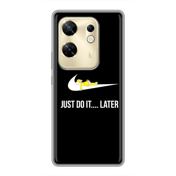 Чехол с логотипом Найк на Infinix Zero 30 – Nike just do it