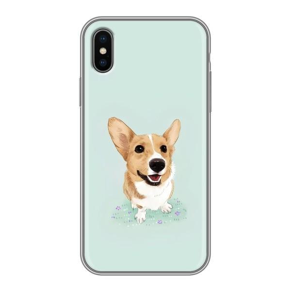 Чехлы с собаками для iPhone X (VPrint) – Корги