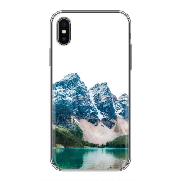 Силіконовий чохол з КАРТИНКАМИ літо для iPhone X (AlphaPrint) – Гори