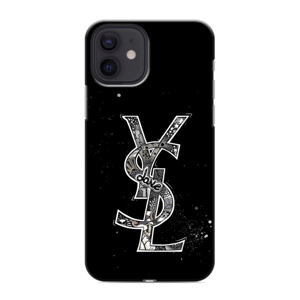 Чехол (Dior, Prada, YSL, Chanel) для iPhone 12 mini – YSL