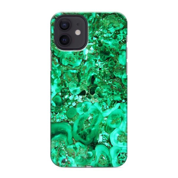 Мраморний чехол на iPhone 12 mini (VPrint) – Салатовий Мрамор