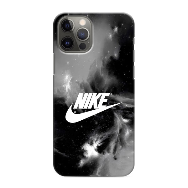 Чехол с логотипом Найк на iPhone 12 Pro Max – Найк дымчатый
