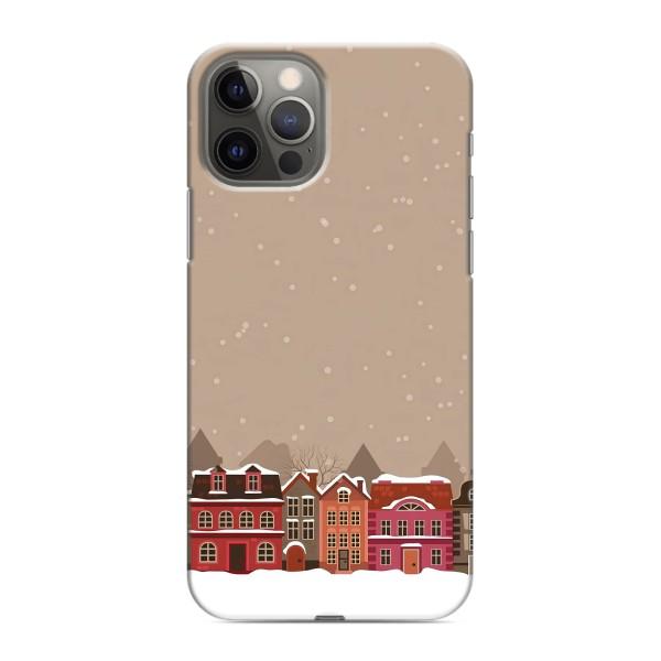 Новогодние, Праздничные Чехлы для iPhone 12 Pro Max - 2024 год – Зимний город
